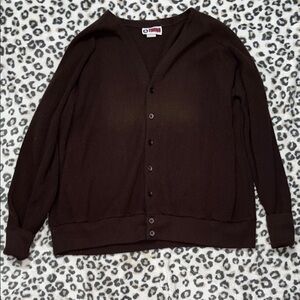 Tuxan Dark Brown Men's Cardigan